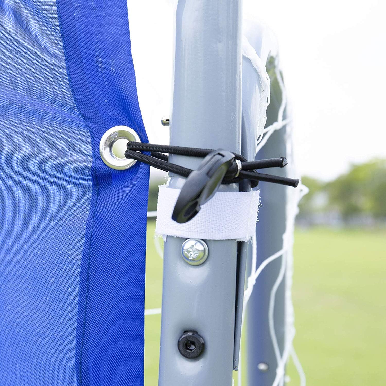 Pinty 2 in 1 Soccer Goal for Kids 8 x 6 ft, Powder Coated Steel Soccer Goals for Backyard with All Weather Net & Detachable Target Goal Net for improving Skills : Sports & Outdoors