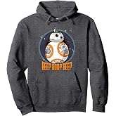 Star Wars BB-8 Beep Quote Circle Design Graphic Hoodie Pullover Hoodie