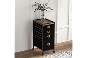 IDEALHOUSE 2 Drawer Mobile File Cabinet, Fabric Rolling Filing Cabinet for Home Office, Small Under Desk Storage Organizer Fi