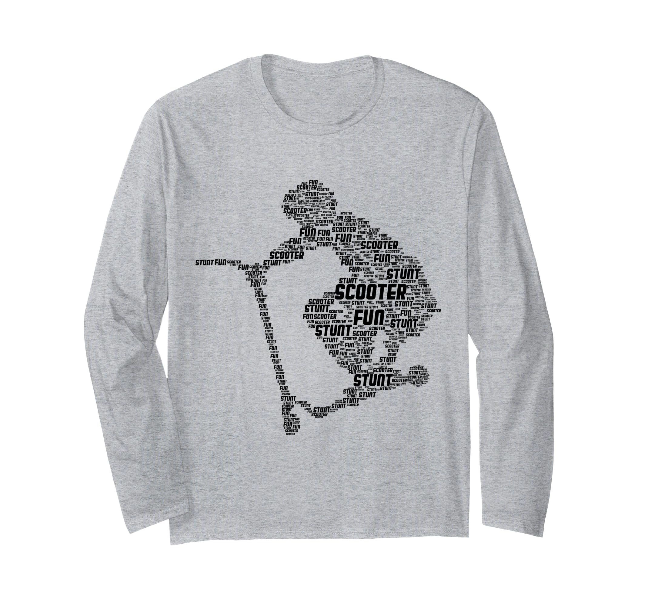 Scooter Stunt Tricks E-Scooter Rider Boys Youth Kids Long Sleeve T-Shirt