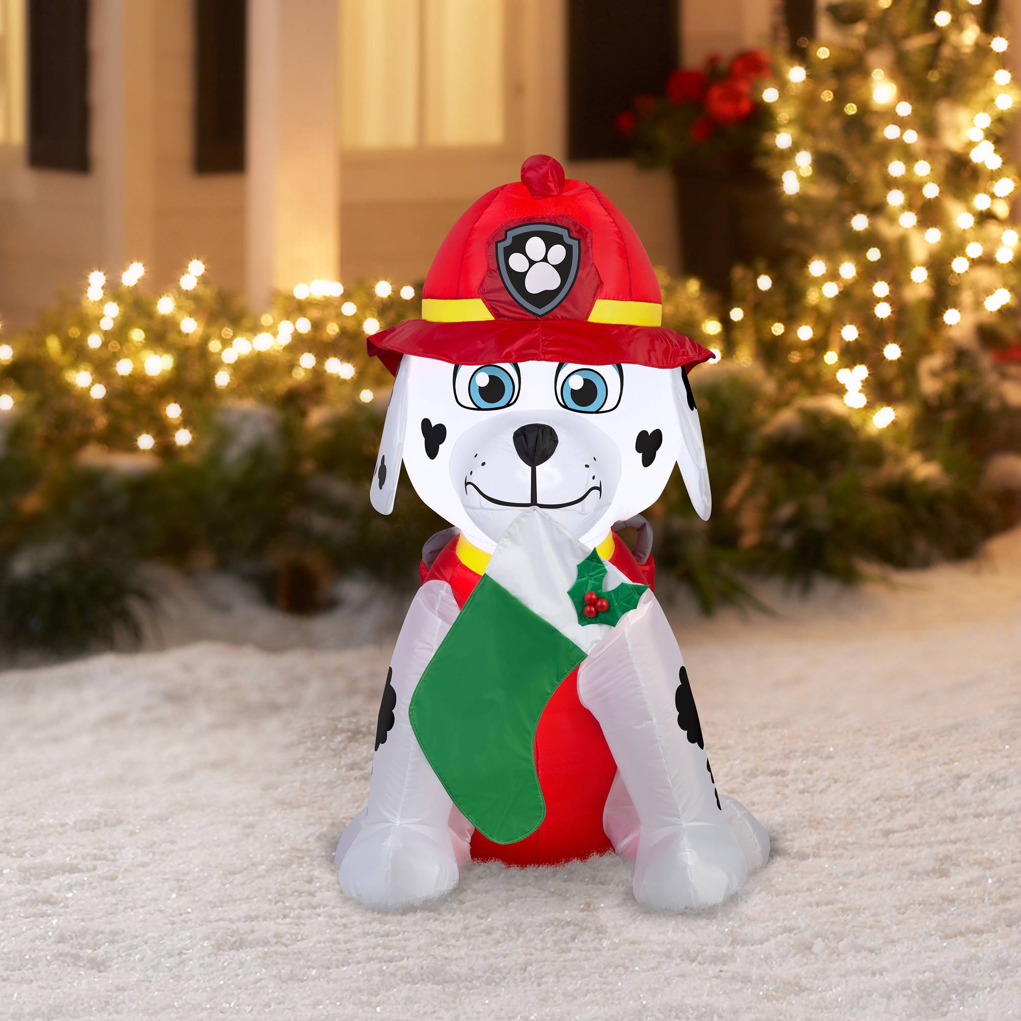 Galleon Paw Patrol Christmas Airblown Inflatable Marshall Holiday
