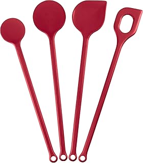Kigima Kochlöffelset 4 Stück Kunststoff Rot