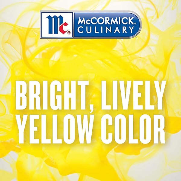 MCCORMICK CULINARY EGG SHADE (YELLOW) FOOD COLOR, 32 FL OZ – ONE 32 FLUID OUNCE BOTTLE OF EGG-SHADE FOOD COLORING WITH BRIGHT, LIVELY YELLOW COLOR PERFECT FOR FROSTING, ICING, CAKES, COOKIES AND MORE