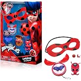 Miraculous girls female Ladybug Dress Up Set with Yoyo, Color Change Akuma, Tikki kwami, mask and Earrings by Playmates Toys For 4+ Years With Action Figure