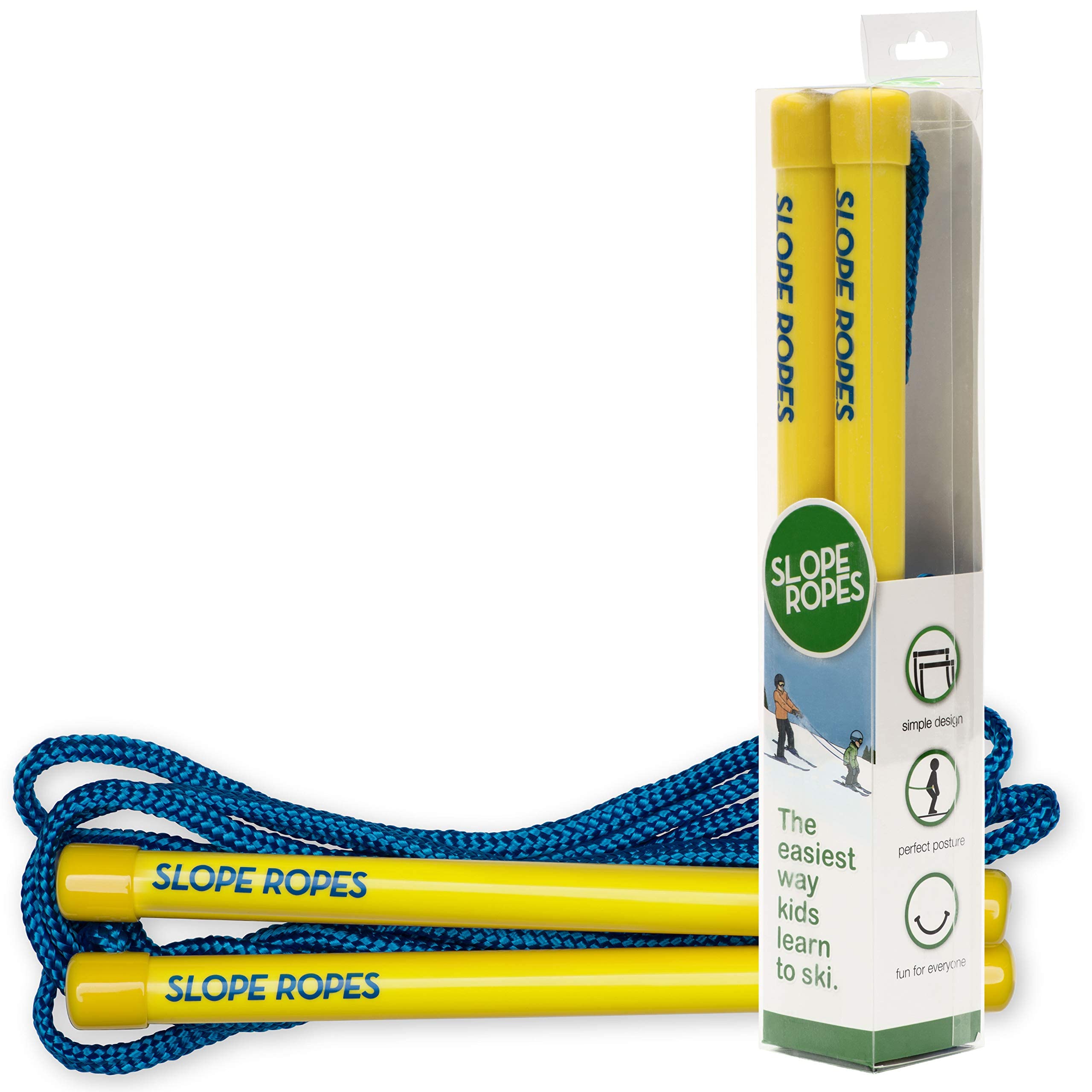 Slope Ropesยฎ Kids Ski Training Aid | The easiest way kids learn to ski. (Yellow/Blue)