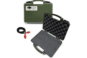 Cedar Mill Fine Firearms Hard Gun Cases for Handguns - TSA Approved Firearm Travel Case, Military-Grade Pistol Carrying Case with DS3TeK, Dual-Lock System & Customizable EPE Foam