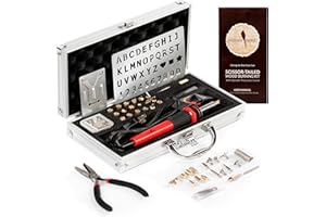 Scissor-Tailed Premium Wood Burning Kit 43PCS, Adjustable Temperature Pen with 36 Tips & Accessories, All in A Deluxe Storage Case - Complete Gift for an Effortlessly Mastering The Art of Pyrography