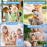 Hangrui Kids Camera Instant Print 14MP 1080P 32GB Card for Ages 3-8 view 6