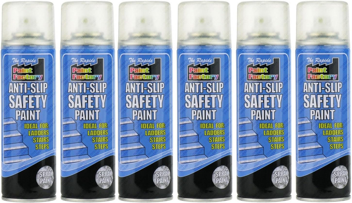CrazyGadget® Anti Slip Safety Paint Spray Ladders Stairs Steps Floor