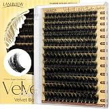 LASHVIEW Lash Clusters Volume Lashes 9-18mm D Curl Fluffy DIY 10 Lengths NM04 view 1