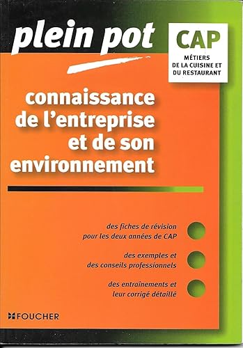 Download Connaissance de l'entreprise et son environnement PDF