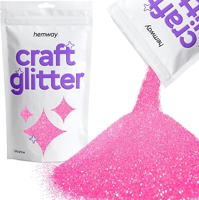 Hemway Baby Pink Iridescent Ultrafine Glitter 100g Craft Resin Cosmetic