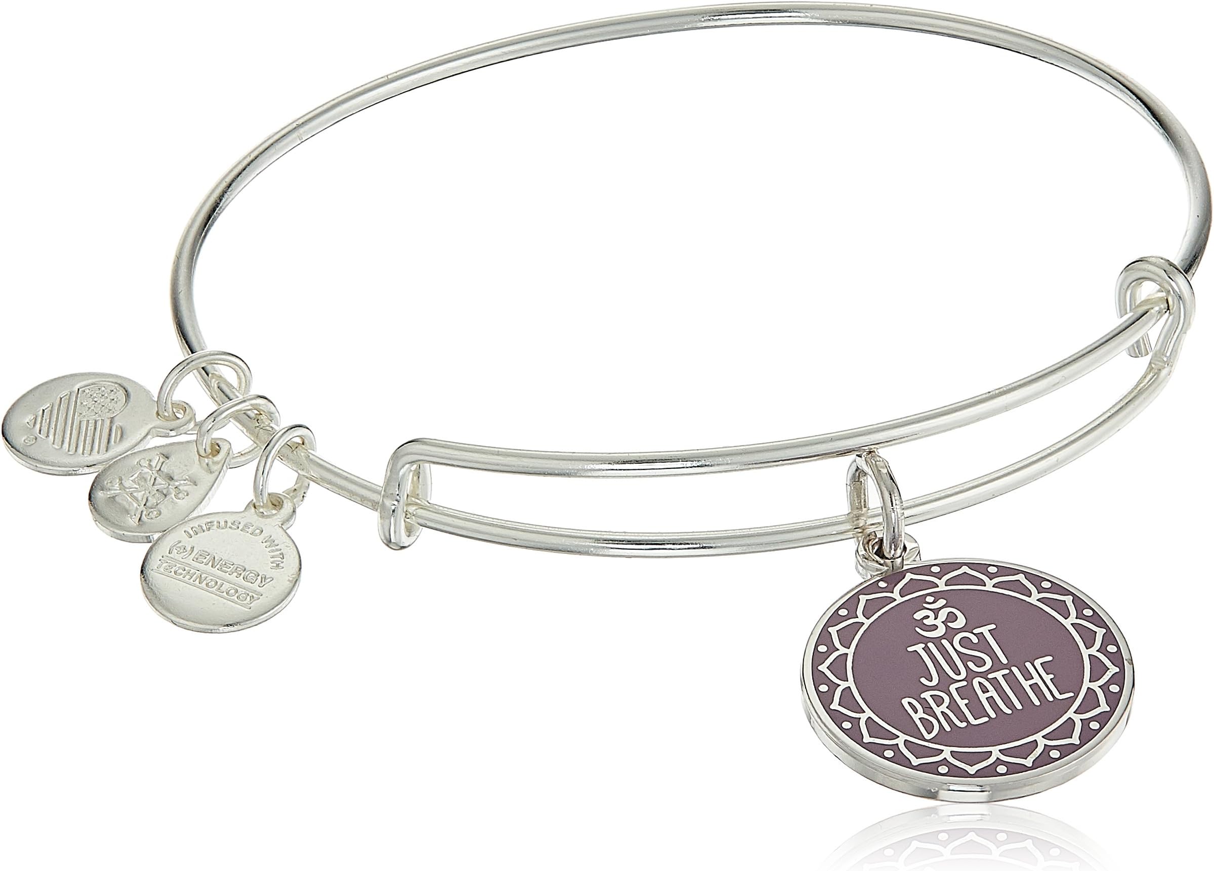 Alex and Ani Womens Words are Powerful Just Breathe Bangle