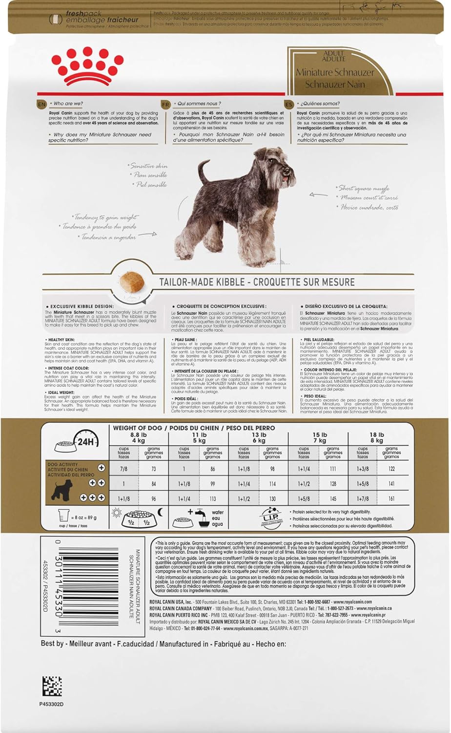 royal canin dog food schnauzer
