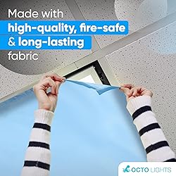 Fluorescent Blue Light Covers for Ceiling Lights
