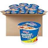 Kellogg's Frosted Flakes Original Cold Breakfast Cereal 25.2oz 12 Count | 8 Vitamins and Minerals, Kids Snacks
