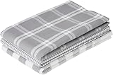 Penguin Home Set of 3 100% Cotton Kitchen Towels Grey White 50x70 cm view 7