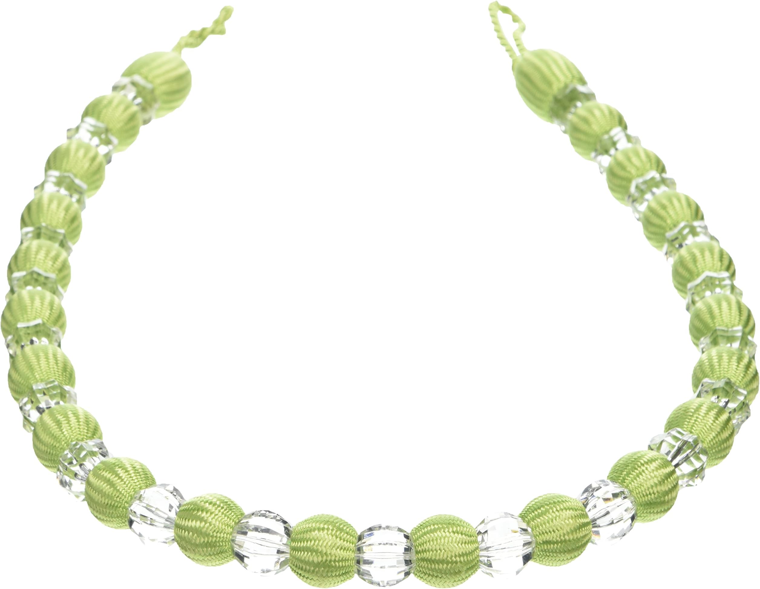 Alan Symonds Earle Beaded Rope Curtain Tie Back, rayon, Lime