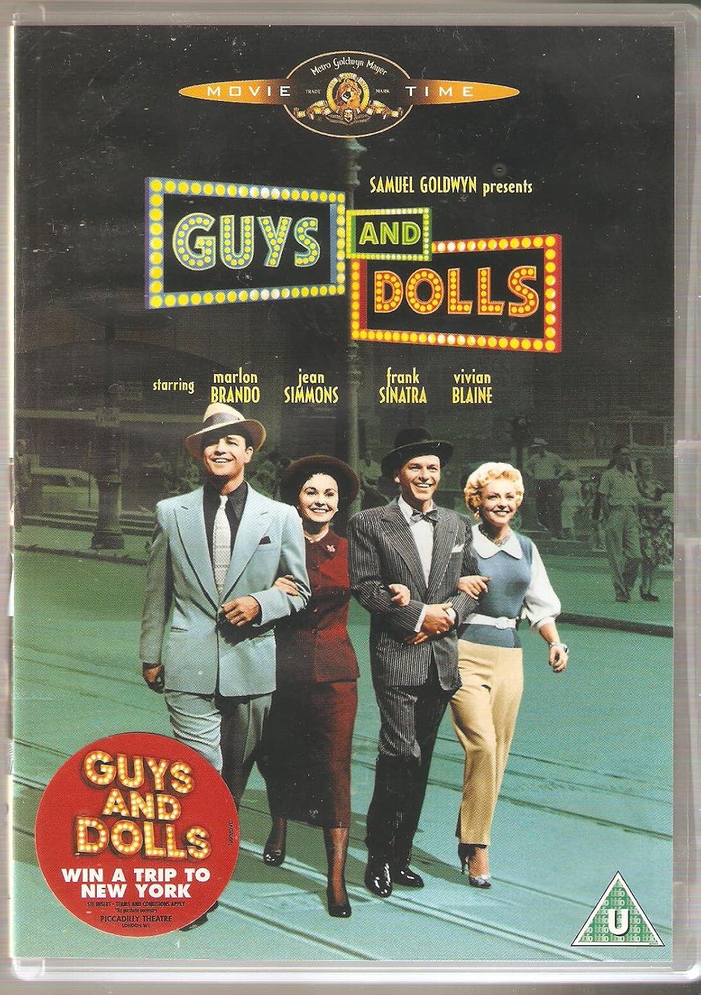 Guys and Dolls 1955 Musical DVD Frank Sinatra Marlon Brando Jean Simmons