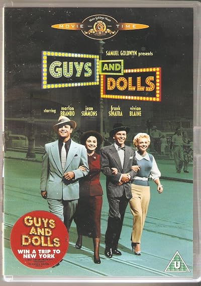 Guys and Dolls 1955 Musical DVD Frank Sinatra Marlon Brando Jean Simmons