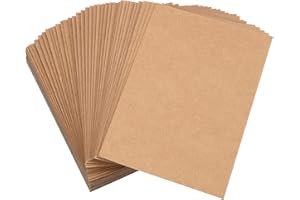 JOIKIT 200 Sheets Chipboard 5 x 7 Inch, 40pt (Point) Medium Weight Chipboard .04 Caliper Thickness for Crafts, Scrapbooking, Backing
