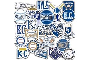 VISIONAIRE 25 PCS American Baseball Stickers for Water Bottle, Laptop, Bicycle, Computer, Motorcycle, Travel Case, Car Decal Decoration Sticker 2-2.5 inches