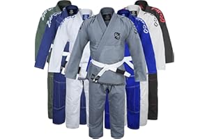 Zafco Sports Brazilian Jiu Jitsu Gi BJJ Gi for Men & Women Grappling gi Uniform Kimonos Light, Preshrunk, with White Belt