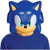 Disguise Sonic Costume Mask, Officially Licensed Sonic the Hedgehog Halloween Costume Accessory, Unisize 8+