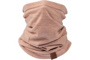 ACUSHLA 100% Merino Wool Neck Gaiter Ski Face Mask Scarf Neck Warmer for Men & Women All Weather