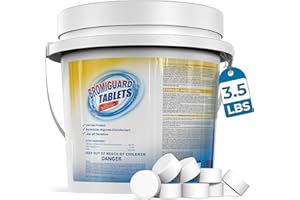 POOLACC 1 Inch Bromine Tablets | Brominating Chemical Sanitizer for Spas, Hot Tubs or Indoor Pools - Low Odor, Less Irritation, Pre-Stabilized, Long-Lasting, Chlorine Alternative - 3.5 lbs