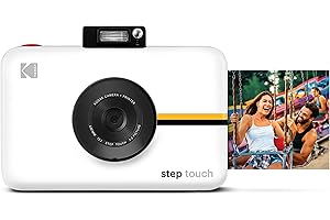Kodak Step Touch | 13MP Digital Camera & Instant Printer with 3.5 LCD Touchscreen Display, 1080p HD Video - Editing Suite, Bluetooth & Zink Zero Ink Technology | White