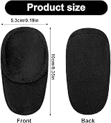 YUXIANLB 4 Pcs Eye Patches for Adults Kids Right Left Eye Patch Velvet Black view 2