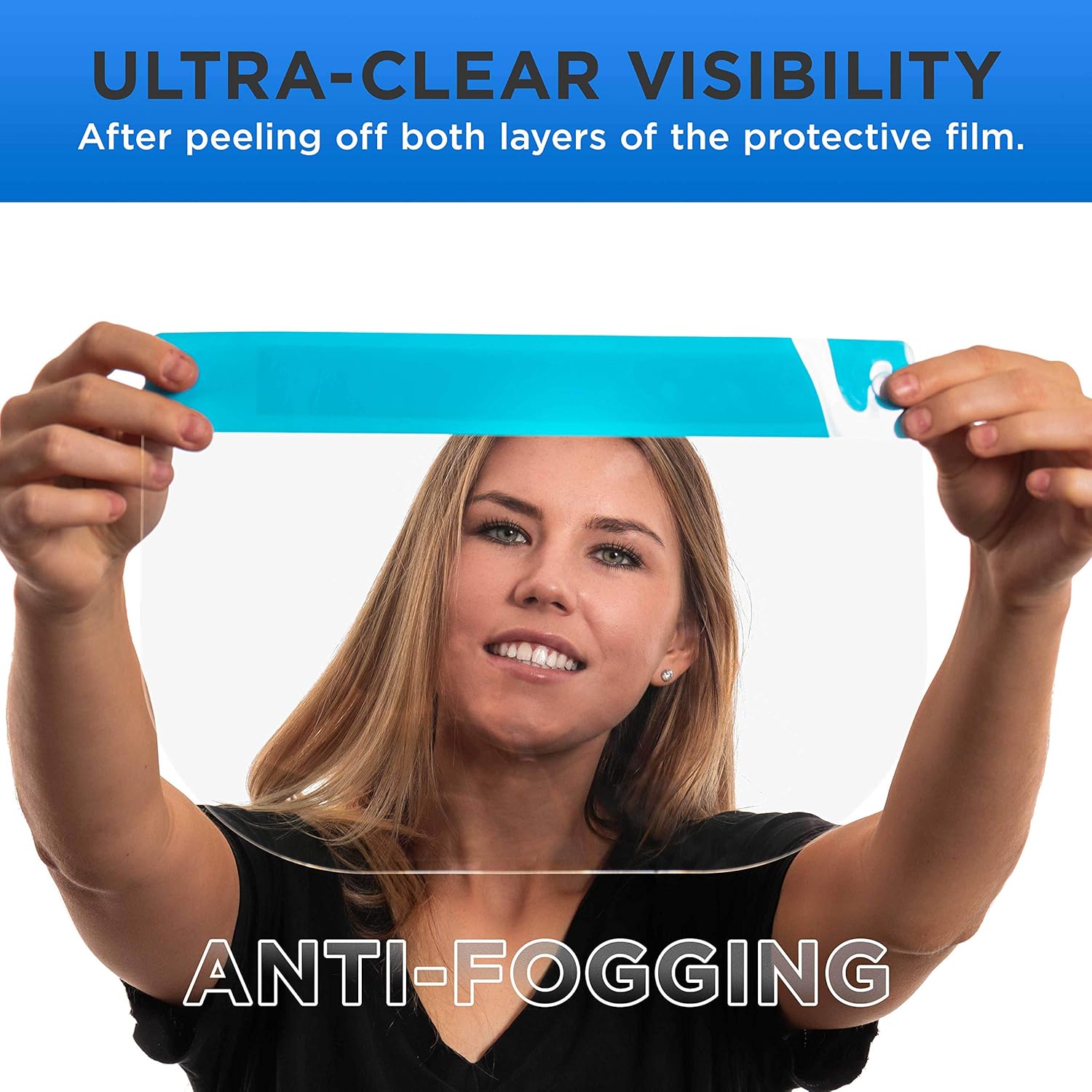 Salon World Safety Face Shields Ultra Clear Protective Full Face Shields - - 