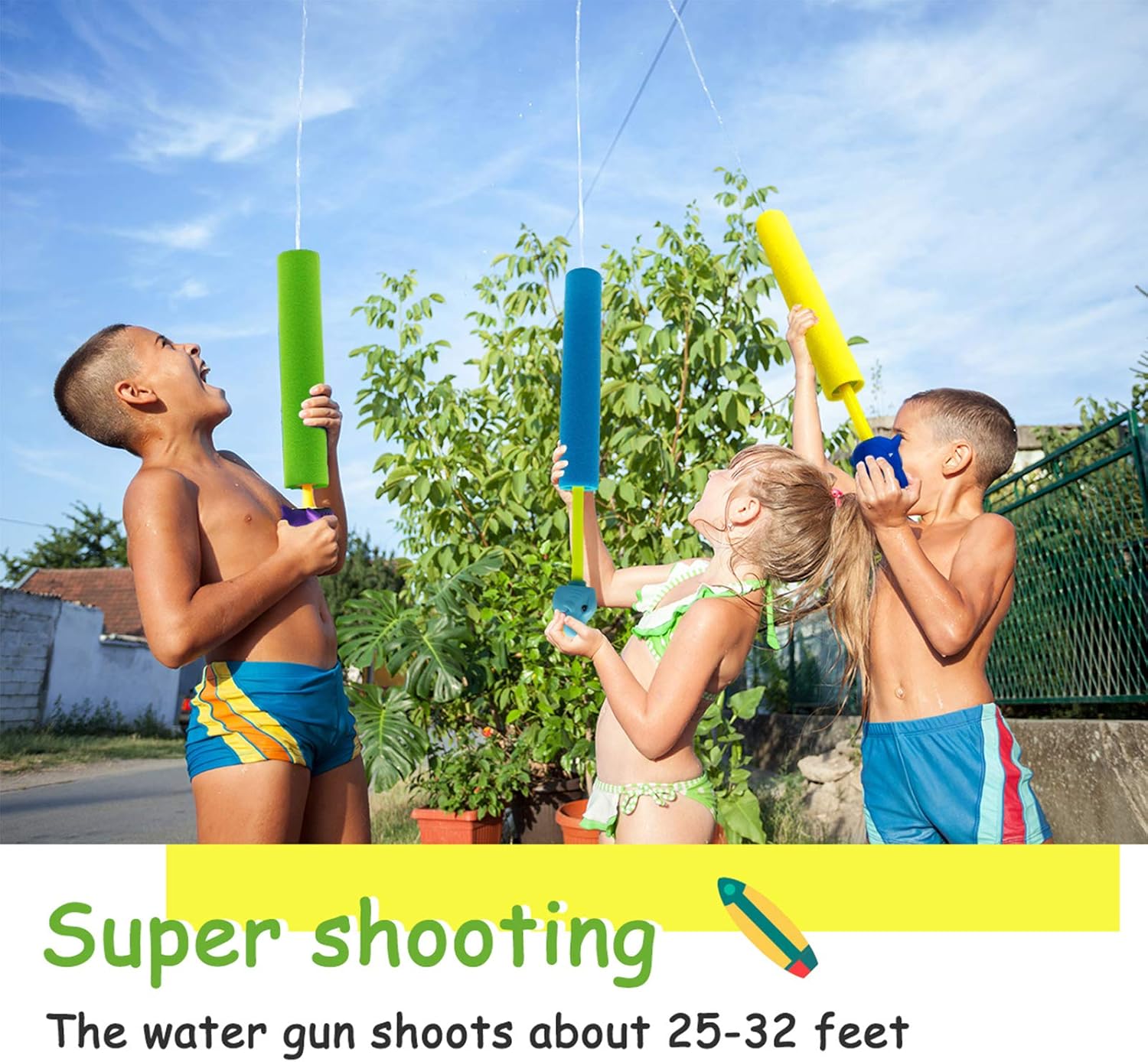 Water Guns for Kids 3 Pack Foam Water Blaster Squirt Gun Shooter Swimming Pool Pump Foam Water Soaker Super Blasters Soaker Summer Beach Toys Outdoor Swimming Pool Party Games Toys Toddlers Boys Girl: Toys & Games