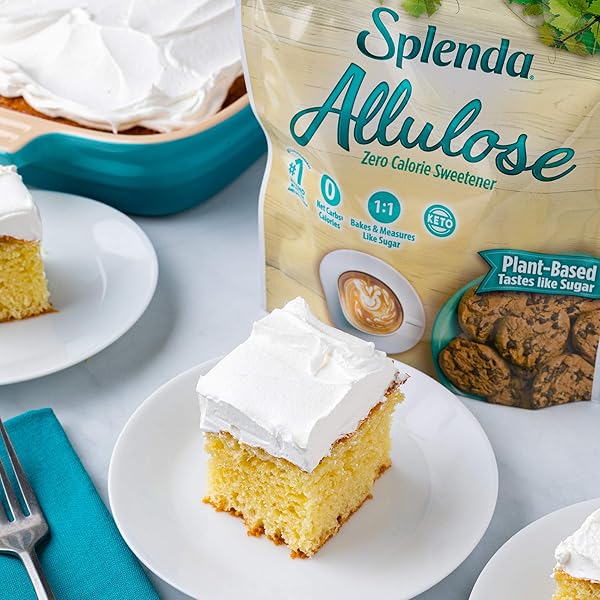 SPLENDA ALLULOSE PLANT BASED ZERO CALORIE SWEETENER FOR BAKING & BEVERAGES, 3 POUND RESEALABLE POUCH