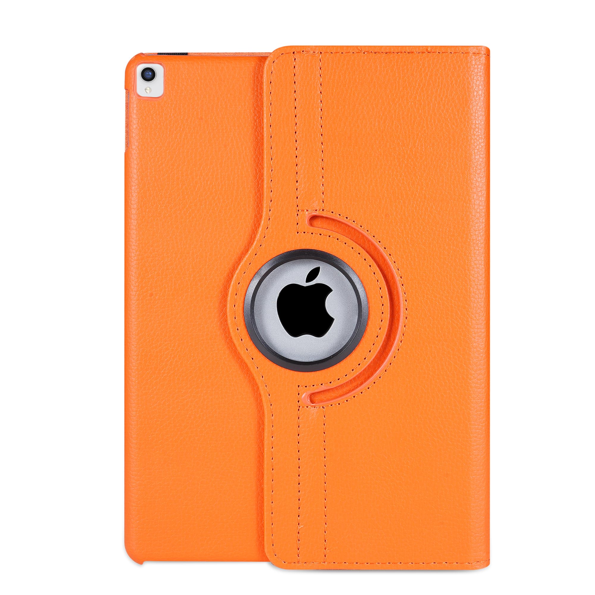 Leather Rotate 360° Stand Case For Apple iPad 10.2 9th Gen 2021 8th Gen 2020 & 7th Generation 2019 (ORANGE)