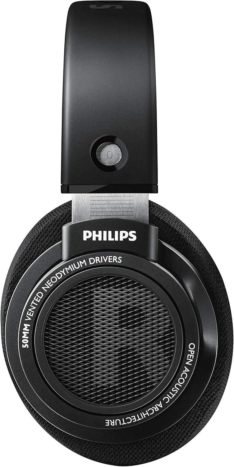 Philips SHP9500 HiFi Precision Stereo Over-Ear Headphones (Black)