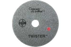 Americo Manufacturing 435212 Twister Red 400 Grit Floor Pad for Heavy Duty Cleaning (2 Pack), 12"