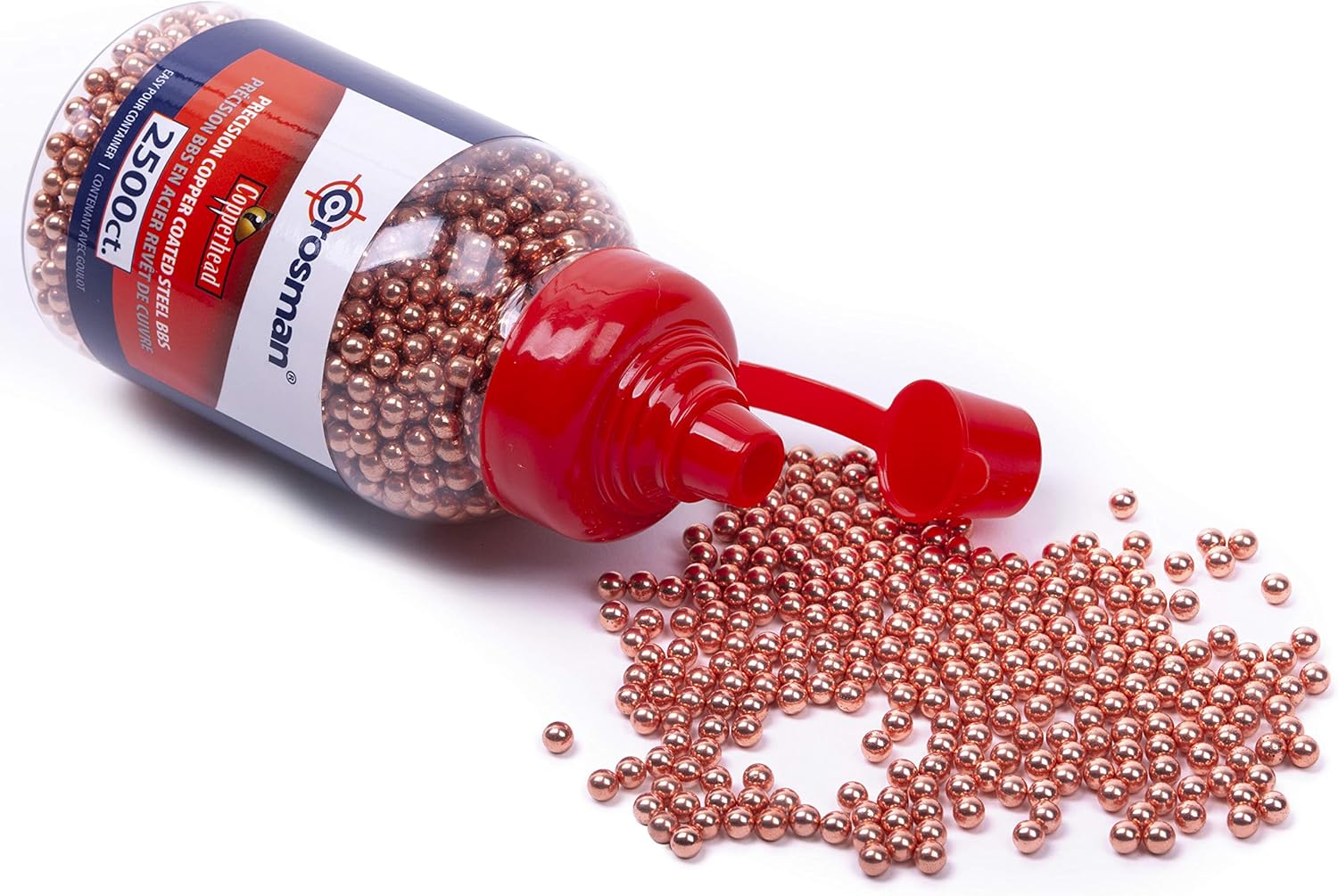 Crosman Copperhead 4.5mm Copper Coated BBs in EZ-Pour Bottle for BB Air Pistols and BB Air Rifles (6000-Count) : Air Gun Pellets : Sports & Outdoors