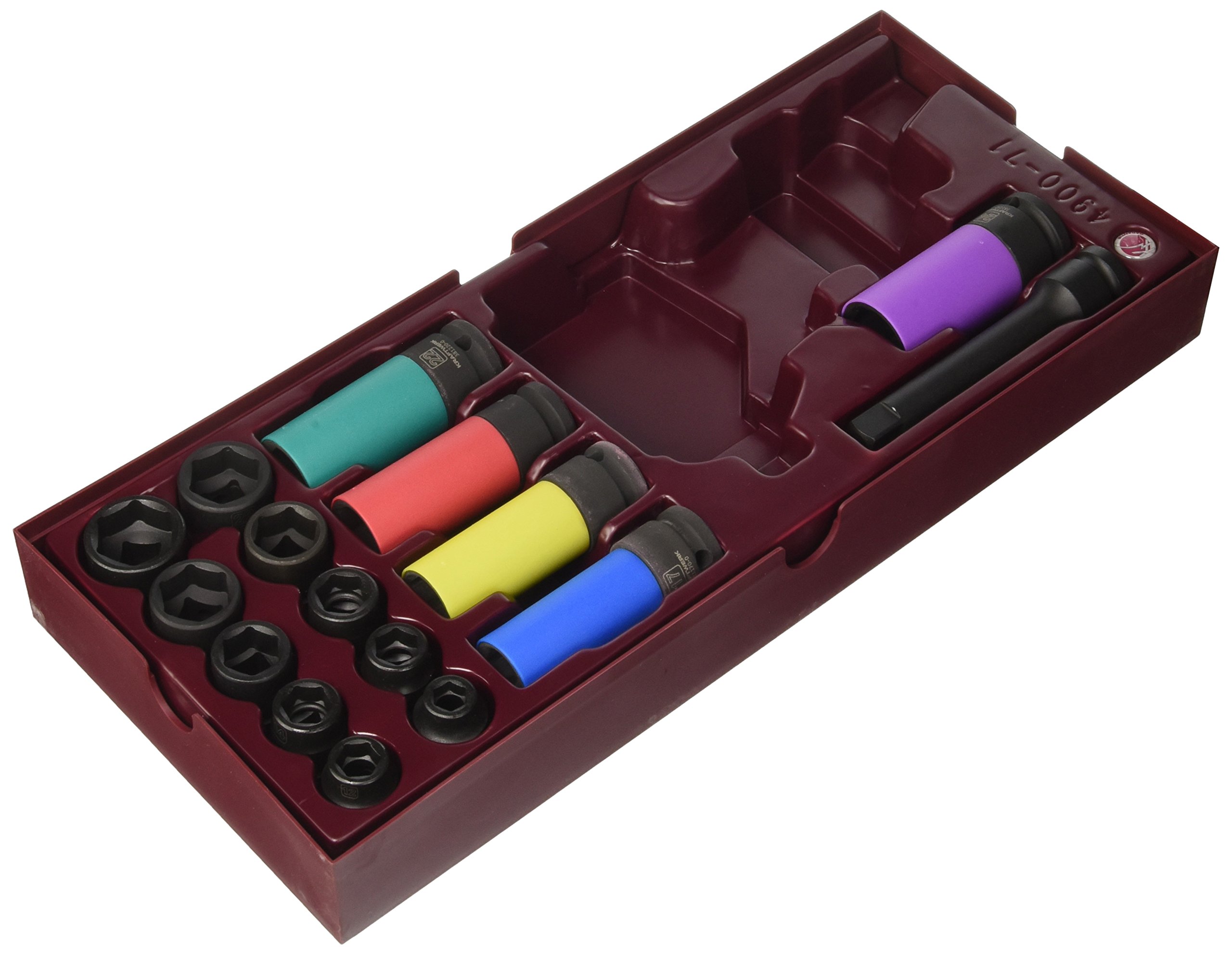 Kraftwerk 4900 71B 18 Piece Impact Wrench Case Classico