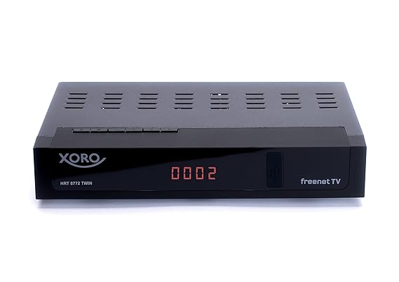 Xoro HRT 8772 TWIN HYBRID DVB-C/DVB-T/T2 Receiver für digitales Kabel- und Antennenfernsehen Schwarz