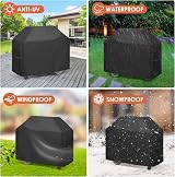 Leuo so BBQ Cover Heavy Duty 57in Large 145x61x117cm Waterproof UV view 3