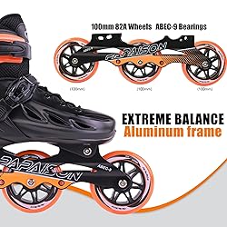 PAPAISON Adult Inline Skates for Men Women with 3