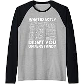Funny Science Gift Idea Physicist Math Physics Raglan Baseball Tee