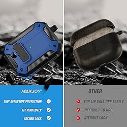 Maxjoy Airpods Pro Case Cover, Protective Case with