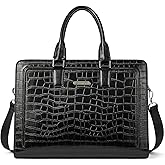 BOSTANTEN Women Genuine Leather Briefcase Tote Business Vintage Handbag 15.6" Laptop Shoulder Bag Brown | Genuine Leather, Business, Vintage, 15.6" Laptop