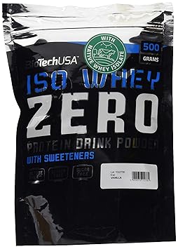 Biotech USA Iso Whey Zero Vanille, 1er Pack (1 x 500 g)