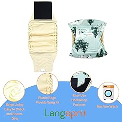 Langsprit Male Belly Bands for Dogs