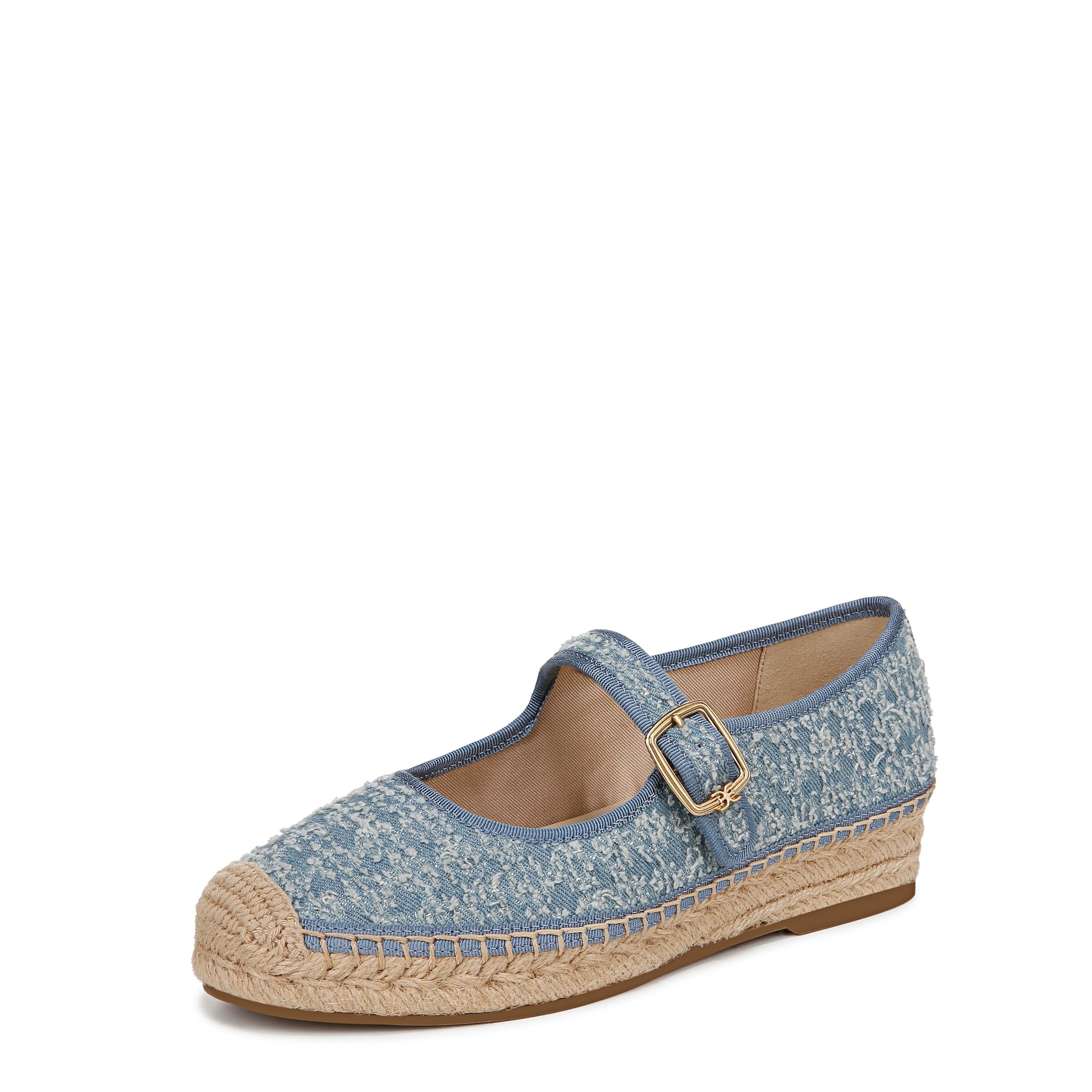 Sam Edelman Women’s Mackie Mary Jane Flat, Montrose Blue, 7.5