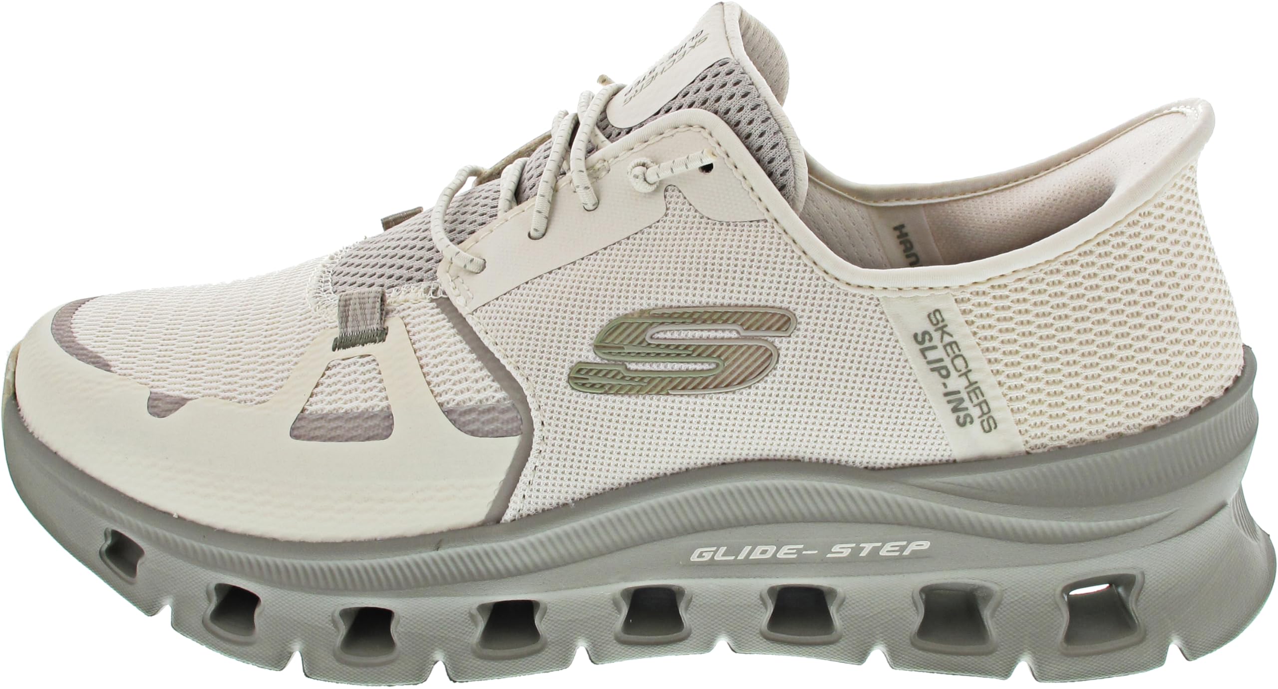 Skechers Men's Glide-Step Pro Hands Free Slip-in Sneaker,Natural,6.5 Image
